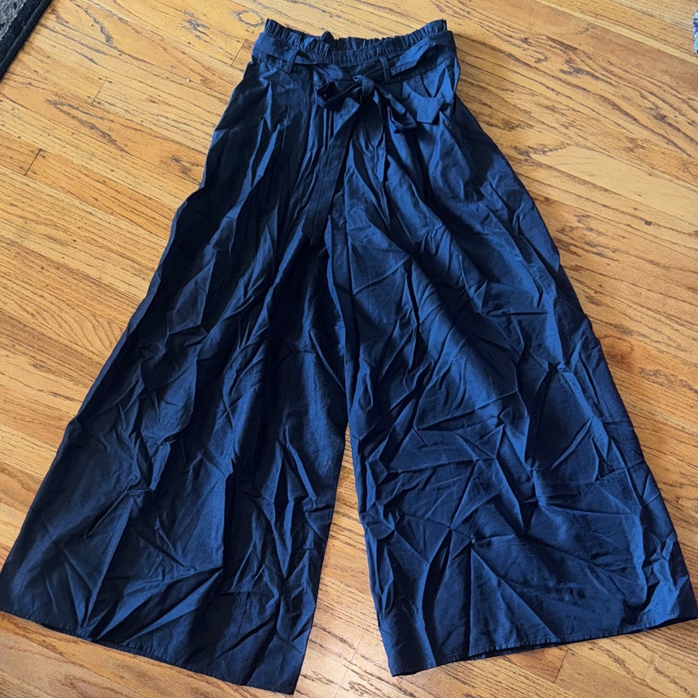 Label Ritu Kumar Chic Wide-Leg Navy Women's Pants boho bohemian